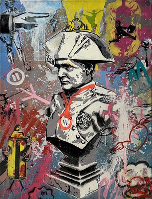 MART SIGNED, 2020 - MART SIGNED, 2020, tecnica mista su tela, cm 80x100. Al verso: timbro, firma e 