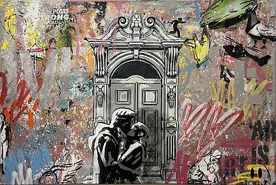 MART SIGNED, "In front of the door" - MART SIGNED, "In front of the door", tecnica mista 