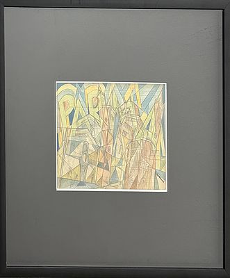 UBERTO BONETTI, "Parma", anni '30 - UBERTO BONETTI, "Parma", anni '30, acquerello e 