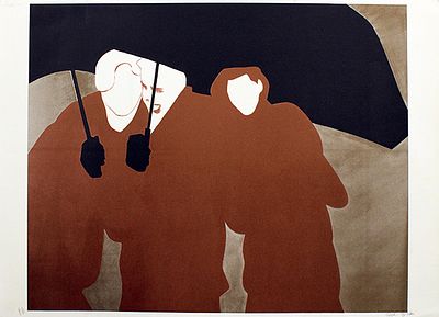 CARLO GIRANI, Anni 90' circa - CARLO GIRANI, Anni 90' circa , litografia su cartoncino, cm 50,5x70 