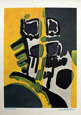 MARIA ROTTA FALCONE - MARIA ROTTA FALCONE, Litografia su cartoncino, cm 50x70, esemplare XXIV/XXX 