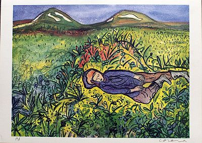 CORONA, anni 90' circa - CORONA, anni 90' circa , litografia su cartoncino, cm 49x69, esemplare : 