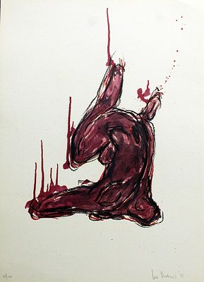 IVO BONACORSI 1986 - IVO BONACORSI , 1985, litografia su cartoncino, cm 69X49, esemplare : 32/100. 