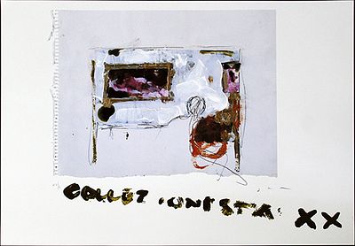 MARIO SCHIFANO, "Collezionista", anni '90 - MARIO SCHIFANO, "Collezionista", anni '90 