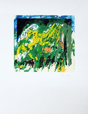 Mario Schifano, "Declino" - Mario Schifano, "Declino" Serigrafia materica a smalto su 