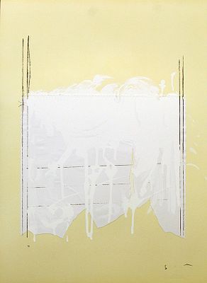 Mario Schifano, ""Monocromo bianco" - Mario Schifano, "Monocromo bianco" Serigrafia 