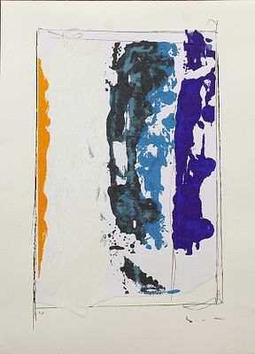 Mario Schifano, "Paesaggio anemico verticale" - Mario Schifano, "Paesaggio anemico 