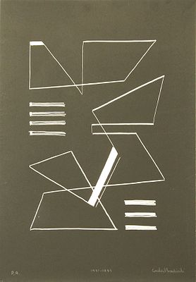 CARLA BADIALI, 1981-83 - CARLA BADIALI, 1981-83, opera grafica, esemplare PA, 48x33 cm. Al fronte: 