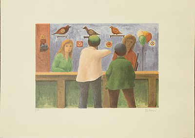 ROBERTO MASI, "Tiro al bersaglio", anni '80 - ROBERTO MASI, "Tiro al bersaglio", anni 