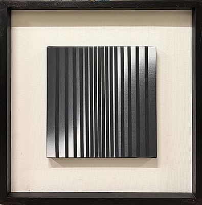 ENNIO FINZI, "Luce-vibrazione", 1971 - ENNIO FINZI, "Luce-vibrazione", 1971, acrilici su 