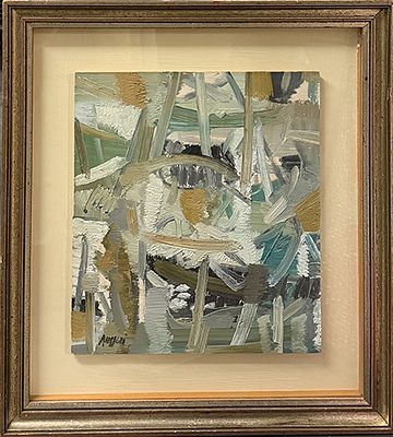 PIERO RUGGIERI, "Paesaggio", 1979 - PIERO RUGGIERI, "Paesaggio", 1979, olio su tavola 