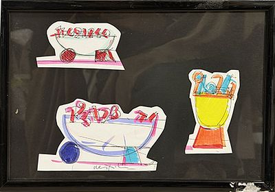 UGO NESPOLO, Senza titolo - UGO NESPOLO, Senza titolo, collage e tecnica mista su cartoncino, cm 
