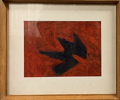 PAOLO IACCHETTI, Senza titolo, 1991 - PAOLO IACCHETTI, Senza titolo, 1991, olio su cartoncino, cm 