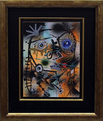Paul Kostabi senza titolo, anni 2000 - Paul Kostabi , senza titolo, anni 2000, tecnica mista su 