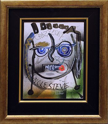Paul Kostabi "Crazy eddy, uncle steve", anni 2000 - Paul Kostabi , "Crazy eddy, uncle 