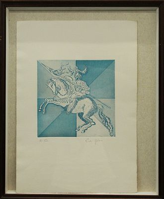 ANONIMO, "Cavallo e Cavaliere", anni '70 - ANONIMO, "Cavallo e Cavaliere", anni '70 