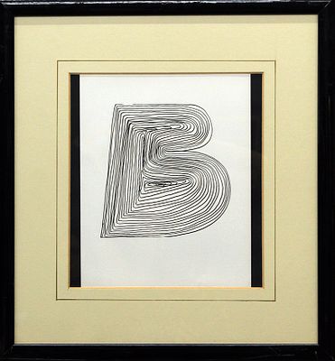 MARIO CEROLI, "La lettera B", 1972 - MARIO CEROLI, "La lettera B", 1972, riproduzione 