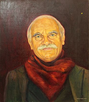 NANDO CRUDELI BISTURI, "Uomo", anni '80 - NANDO CRUDELI BISTURI, "Uomo", anni '80, olio 