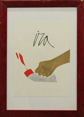 EMILIO TADINI, "Ira", anni '70 - EMILIO TADINI, "Ira", anni '70, riproduzione 