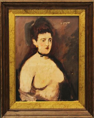 ANONIMO, "Ritratto di donna" - ANONIMO, "Ritratto di donna", olio su tavola, dim 40x30 