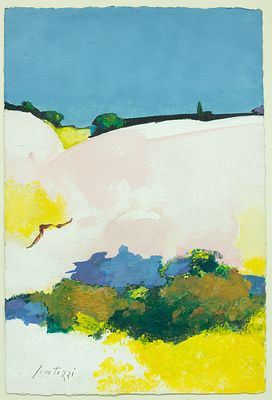 SERGIO SCATIZZI, "Le brelize d'estate" - SERGIO SCATIZZI, "Le brelize d'estate", olio su 