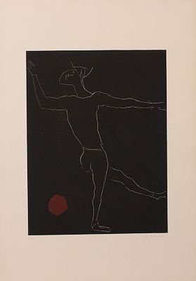 MARINO MARINI, "Gioco II", 1973 - MARINO MARINI, "Gioco II", 1973, incisione su 