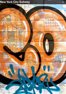 COPE2, "New York city subway", 2025 - COPE2, "New York city subway", 2025, spray su 