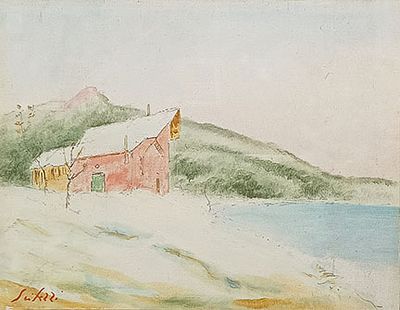 FIORAVANTE SEIBEZZI, Senza titolo - FIORAVANTE SEIBEZZI, Senza titolo, olio su tela, cm 35x45. Al 