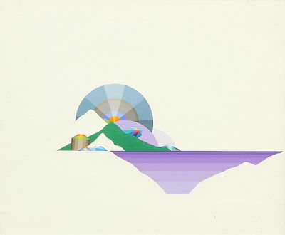 MORISHITA KEIZO, Senza titolo, 1981 - MORISHITA KEIZO, Senza titolo, 1981, tecnica mista su tela 