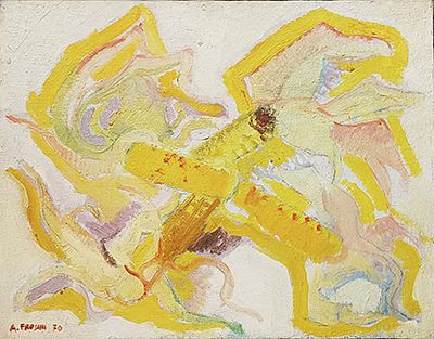 ALDO FROSINI, Senza titolo, 1970 - ALDO FROSINI, Senza titolo, 1970, olio su tela, cm 35x45. Al 