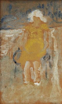 RENATO BIROLLI, "Bambina con vestito giallo", 1931 - RENATO BIROLLI, "Bambina con 