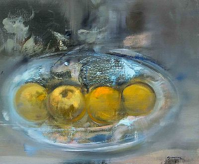 GIUSEPPE AJMONE, "Natura morta", anni '90 - GIUSEPPE AJMONE, "Natura morta", anni '90 