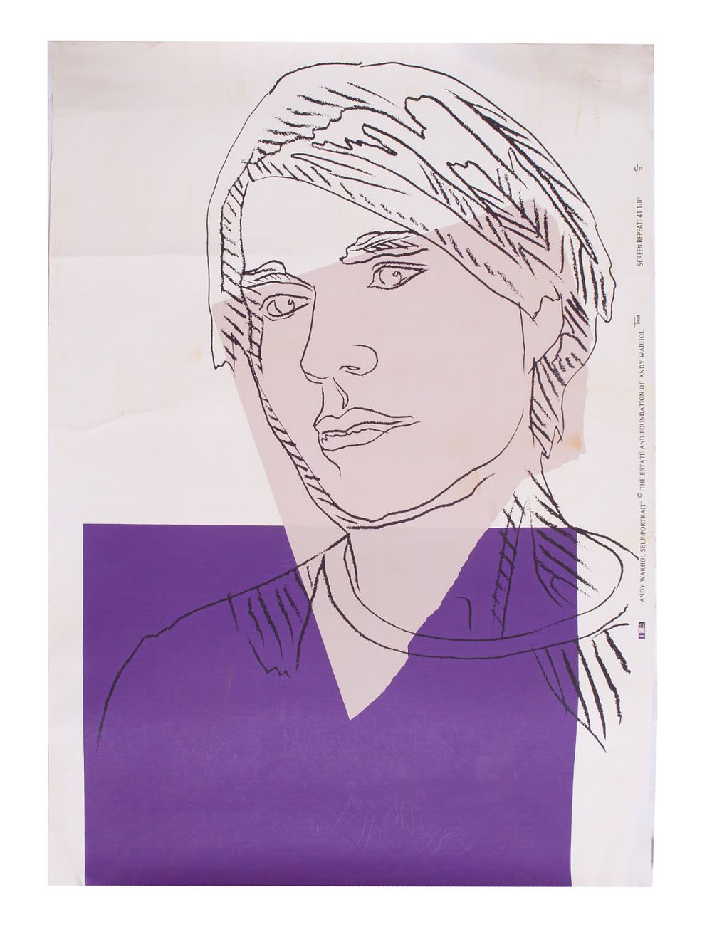 After Andy Warhol, Offset Lithograph Portrait. After Andy Warhol 
Offset lithograph print in 