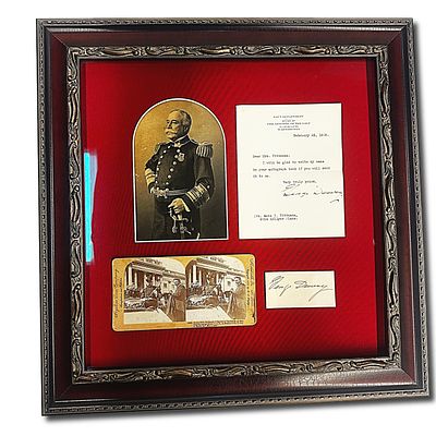 George Dewey Signed Letter to a Mrs. Kate Tittmann. The letter reads, Dear Mrs. Tittmann, I 