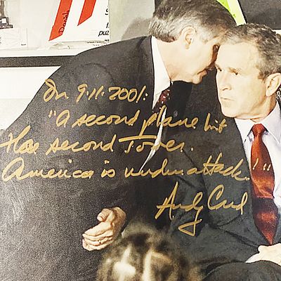 911 Historic Andy Card Signed Photo 
. 911 Historic Andy Card Signed Photo. 911 - Unique and 