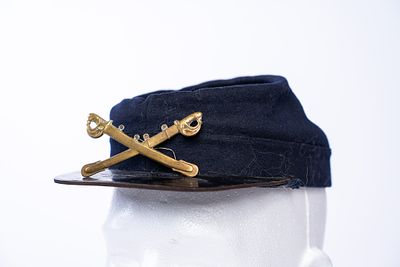 Civil War Blue Union Kepi Hat. Kepis were worn on the campaign and for fatigue duty. The design 