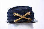 Civil War Blue Union Kepi Hat. Kepis were worn on the campaign and for fatigue duty. The design Image - 2