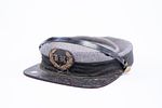 Collection of Civil War Era Hats. 1 Grey Union Civil War Kepi with Badge D.H. lined with satin Image - 7