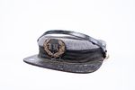 Collection of Civil War Era Hats. 1 Grey Union Civil War Kepi with Badge D.H. lined with satin Image - 8