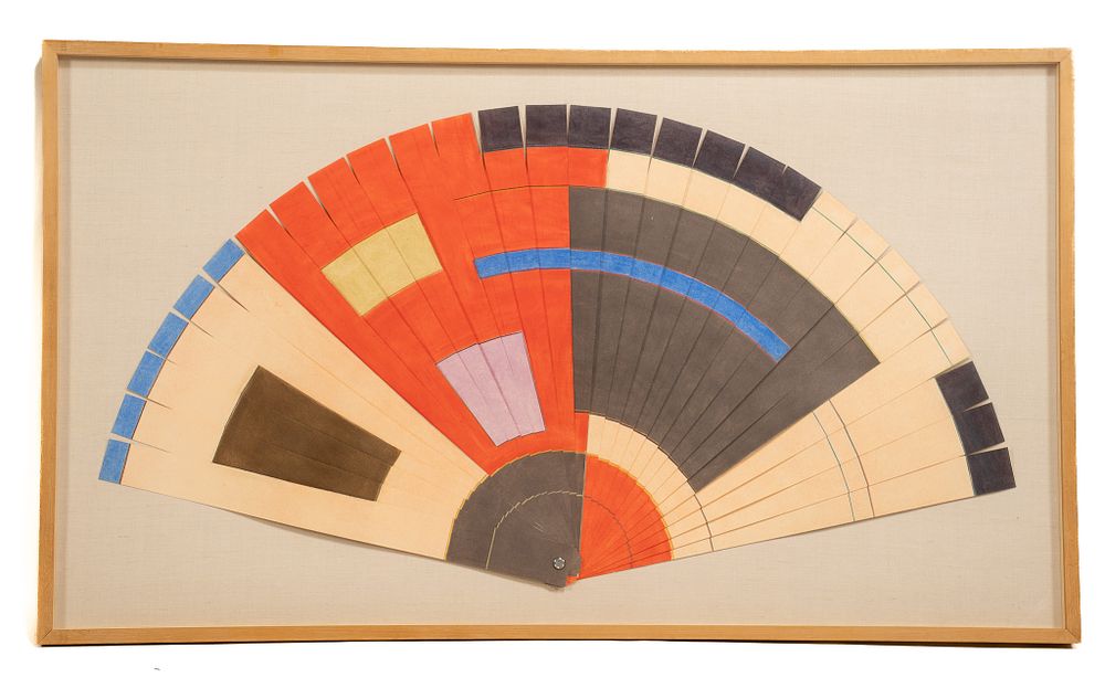 Andrew Tavarelli, American, 1942, Fan for Liz, Pastel on Paper. Andrew Tavarelli, American, 1942 