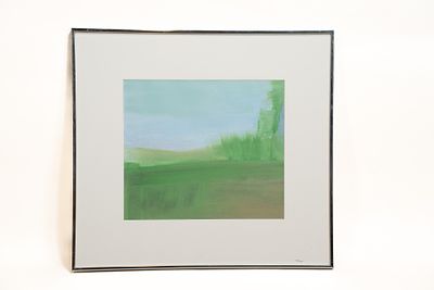 Unknown, Untitled, Landscape Scene with Sky and Hills, Hand-Embellished Print. Unknown 
Untitled 