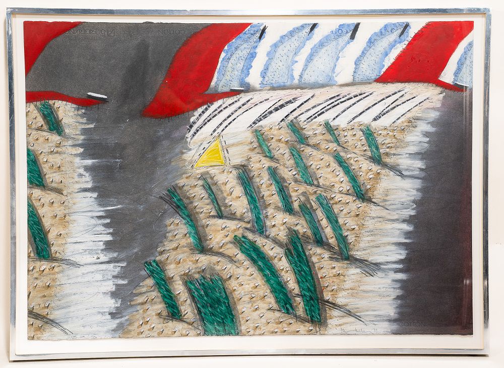 Linda Mundwiler, American, 1947, Nubs and Stumps, Pastel and Graphite on Paper. Linda Mundwiler 