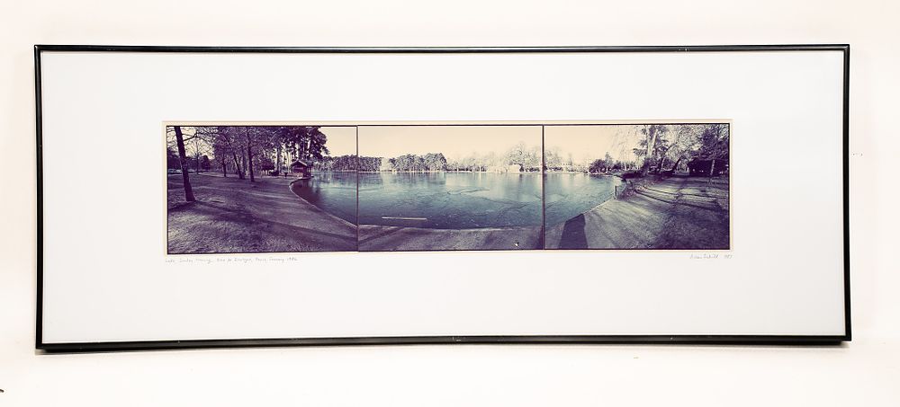 Allen Schill, American, Lake, Sunday Morning, Bois de Boulogne, Paris, Photograph. Allen Schill 