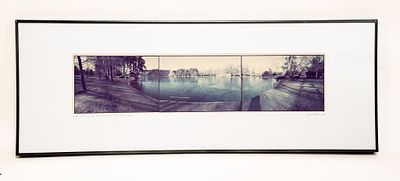 Allen Schill, American, Lake, Sunday Morning, Bois de Boulogne, Paris, Photograph. Allen Schill 