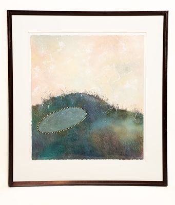 Judy Targan, American, 1932, Secret Garden, Mixed Media on Paper. Judy Targan, American, 1932 