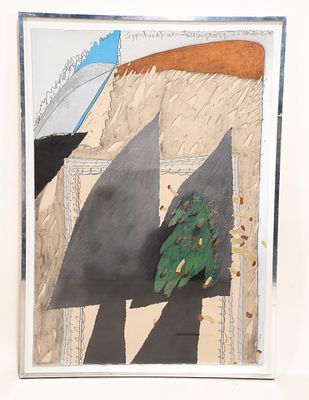 Linda Mundwiler, American, 1947, Copperheads at Arlington, Mixed Media on Paper. Linda Mundwiler 