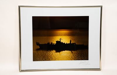 Harvey Lloyd, American, 1926, Untitled, Naval Ship, Photograph. Harvey Lloyd, American, 1926 
