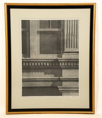 Hugh Kepets, American, 1946, Lower Broadway III Grey, Lithograph. Hugh Kepets, American, 1946 