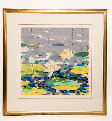 Jen Pang, Chinese-American, 1928, Untitled, Silkscreen. Jen Pang, Chinese-American, 1928 