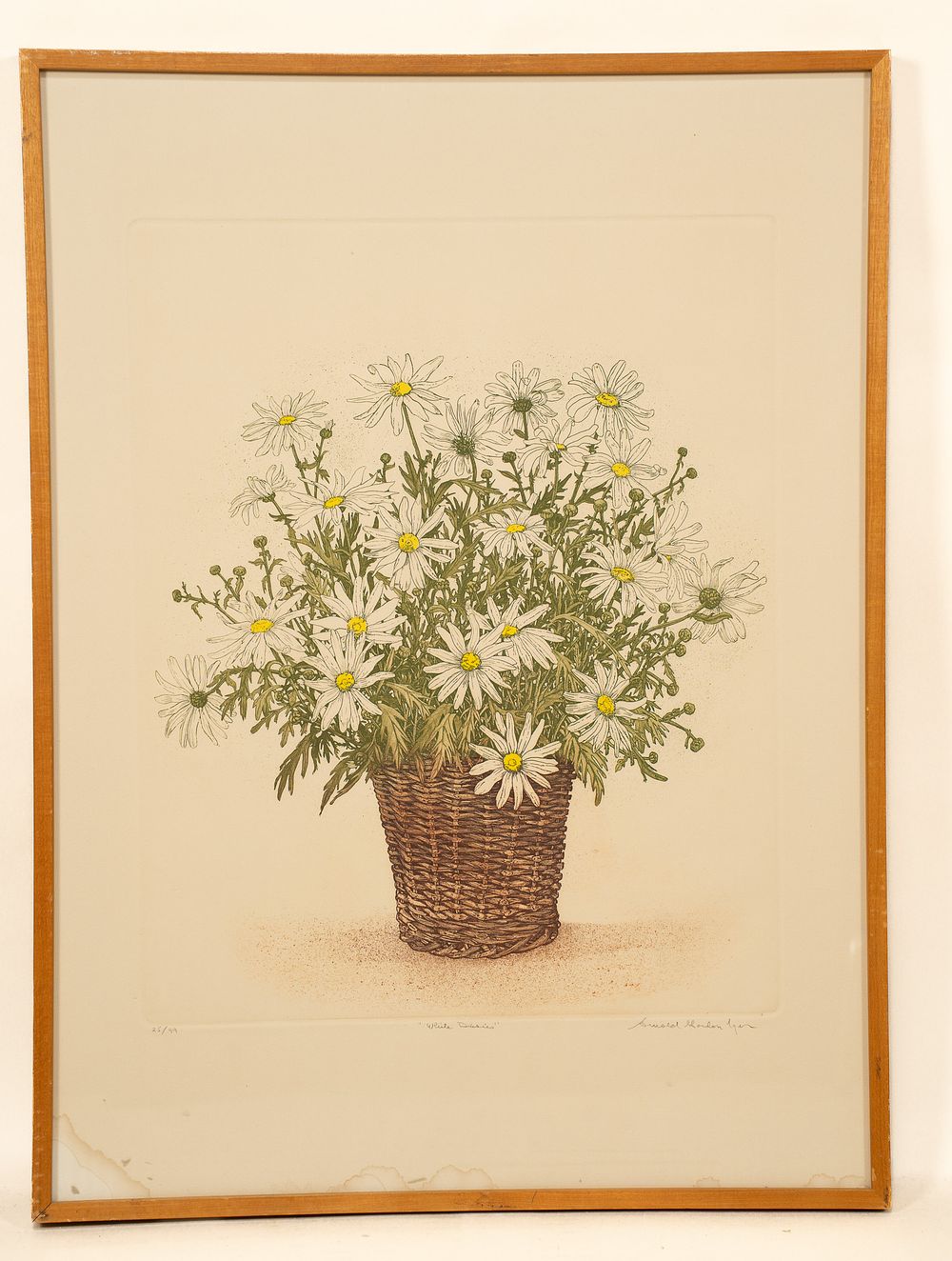 Arnold Iger, American, 1949, White Daisies, Etching. Arnold Iger, American, 1949 
White Daisies 